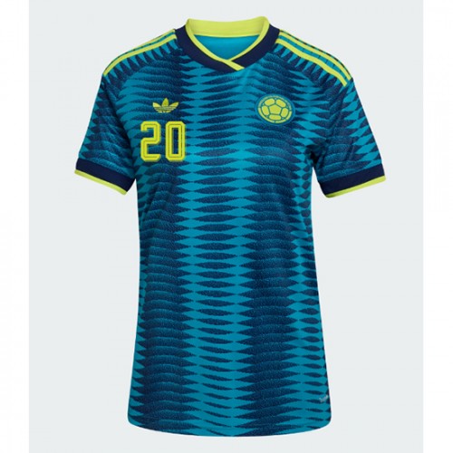 Dámy Fotbalový dres Kolumbie Juan Fernando Quintero #20 MS 2026 Venkovní Krátký Rukáv
